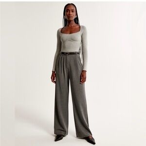 Abercrombie Sloan tailored brush suiting pant - light grey 12s/31s